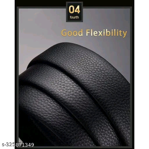 Men’s Genuine Leather Casual Belt for Men | Premium Quality Cowhide Leather | Durable Metal Buckle pack of 2