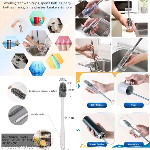 3-in-1 Cleaning Brush Compact Tool! Pack of 3