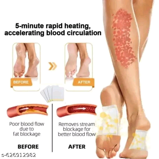 60 Set of Foot Pads — designed for detox, pain relief, improved sleep, and daily comfort.