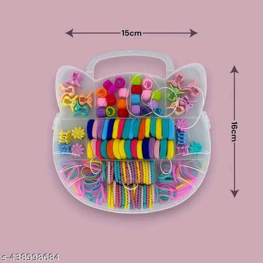 Cute Beaded Hair Rubber Bands – Set of 3 Different Colors